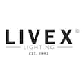 Livex Lighting 4 Light Black With Brushed Nickel Finish Candles Square Flush Mount 4032-04